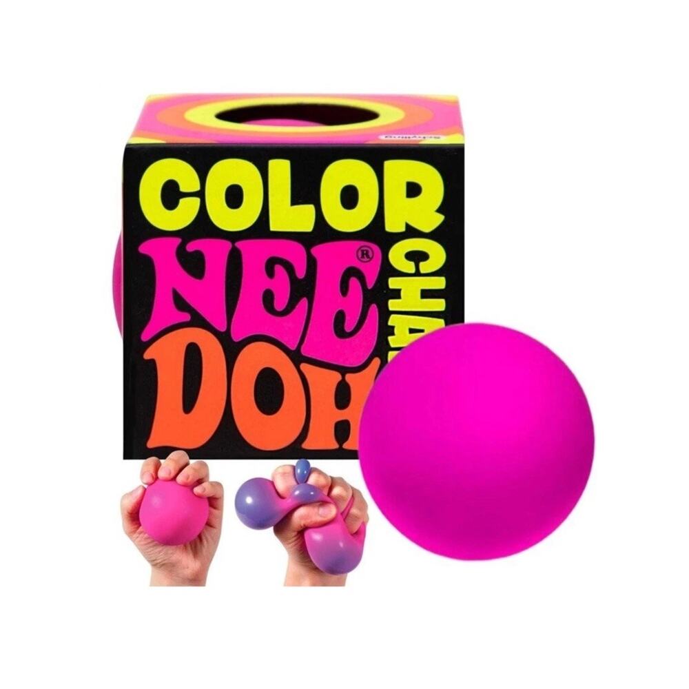 NeeDoh Color Change Stress Ball Relax, Squish, and Watch the Colors Shift PINK